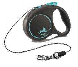 Поводок рулетка Флекси Блэк Дизайн XS, тросовая 3 м, для собак весом до 8 кг Image 1